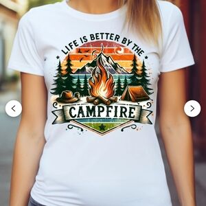 Life‎ Is Better By The Campfire Graphic Tshirt